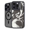 Marbleized Black iPhone 15 Pro Kickstand Case